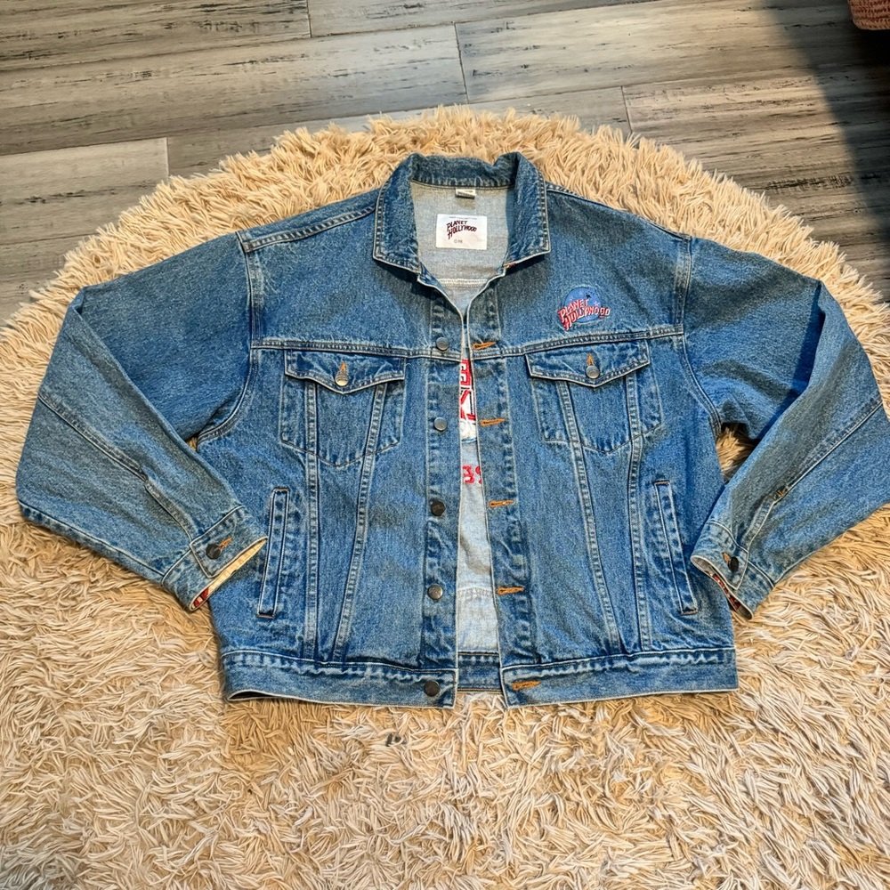 Vintage Planet Hollywood Denim Jacket